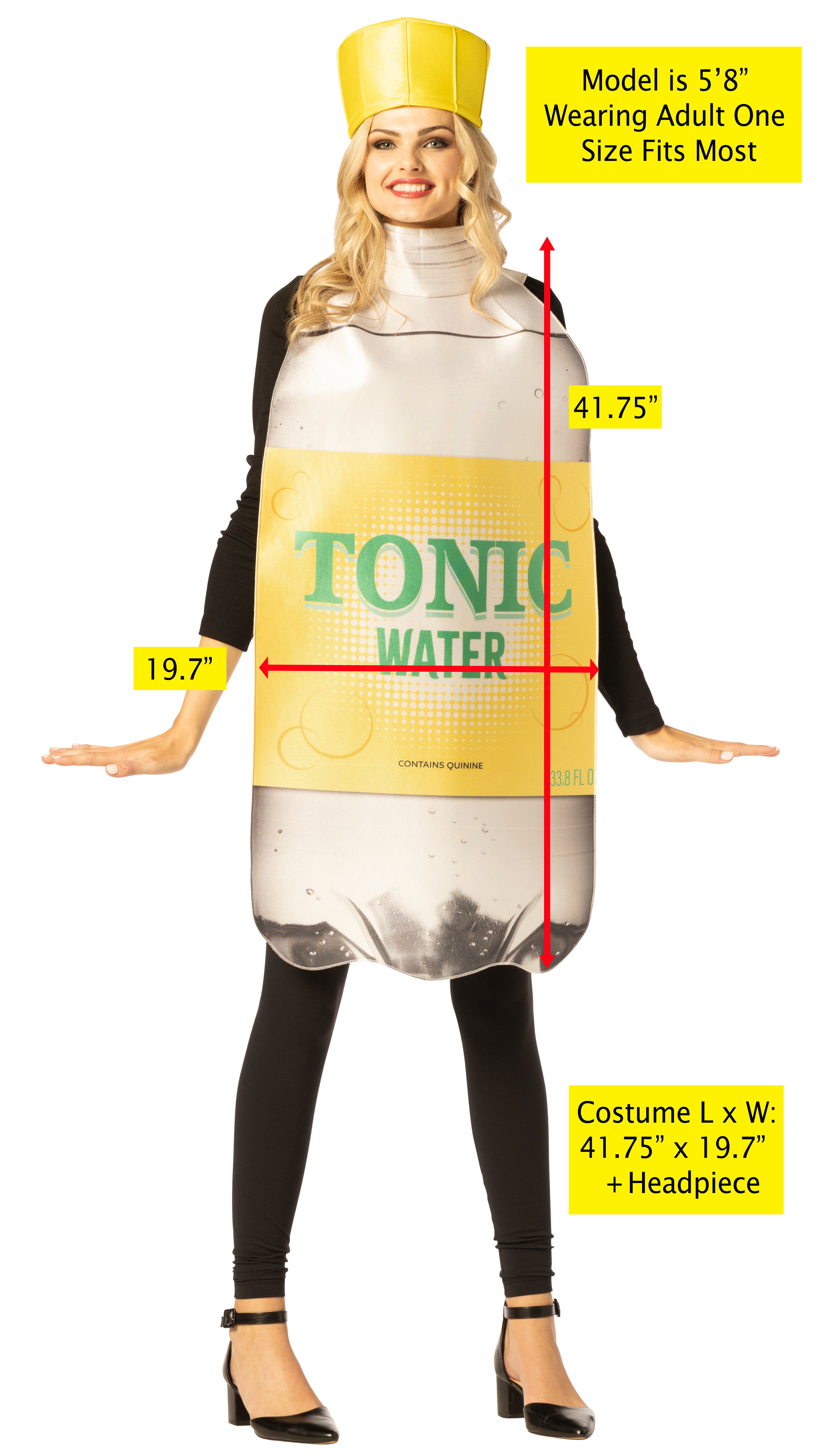Rasta Imposta Tonic Water Bottle Kostüm mit Hut
