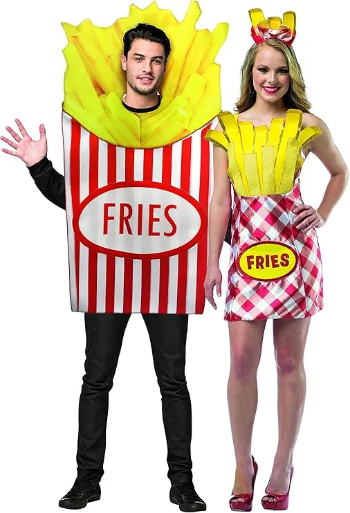 Rasta Imposta French Fries Pommes Paarkostüm One Size