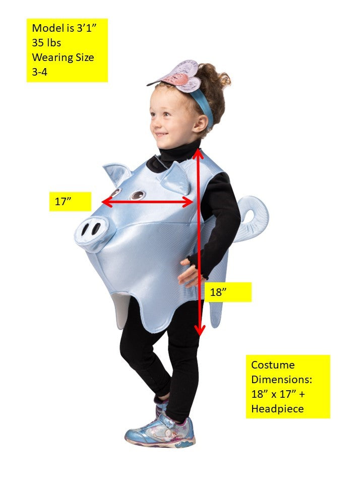 Rasta Imposta Piggy Bank Kinderkostüm 3-4 Schwein