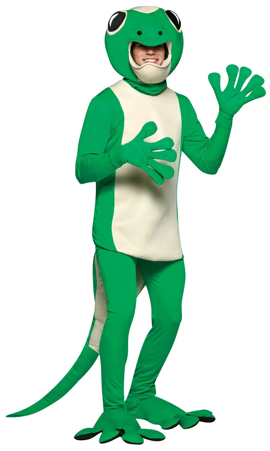 Rasta Imposta Gecko Kostüm Erwachsene Einheitsgröße grün