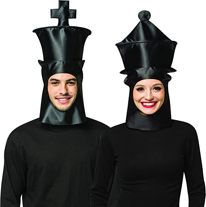Rasta Imposta King Queen Schach Kostüm Kopfschmuck Set