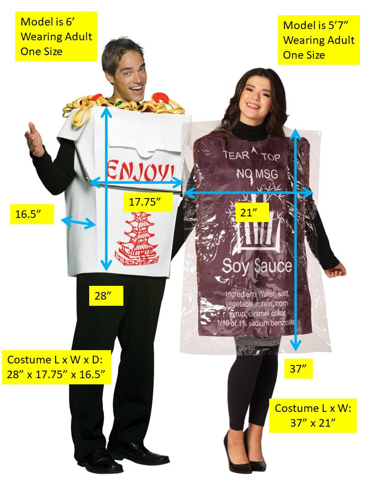 Rasta Imposta Chinese Takeout & Sojasauce Paarkostüm One Size