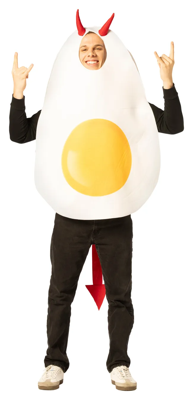 Rasta Imposta Deviled Egg Kostüm One Size mit Hörnern