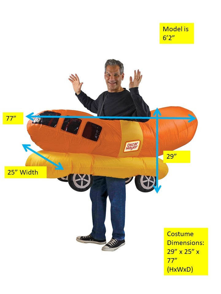 Rasta Imposta Oscar Mayer Wienermobil Kostüm Erwachsene aufblasbar