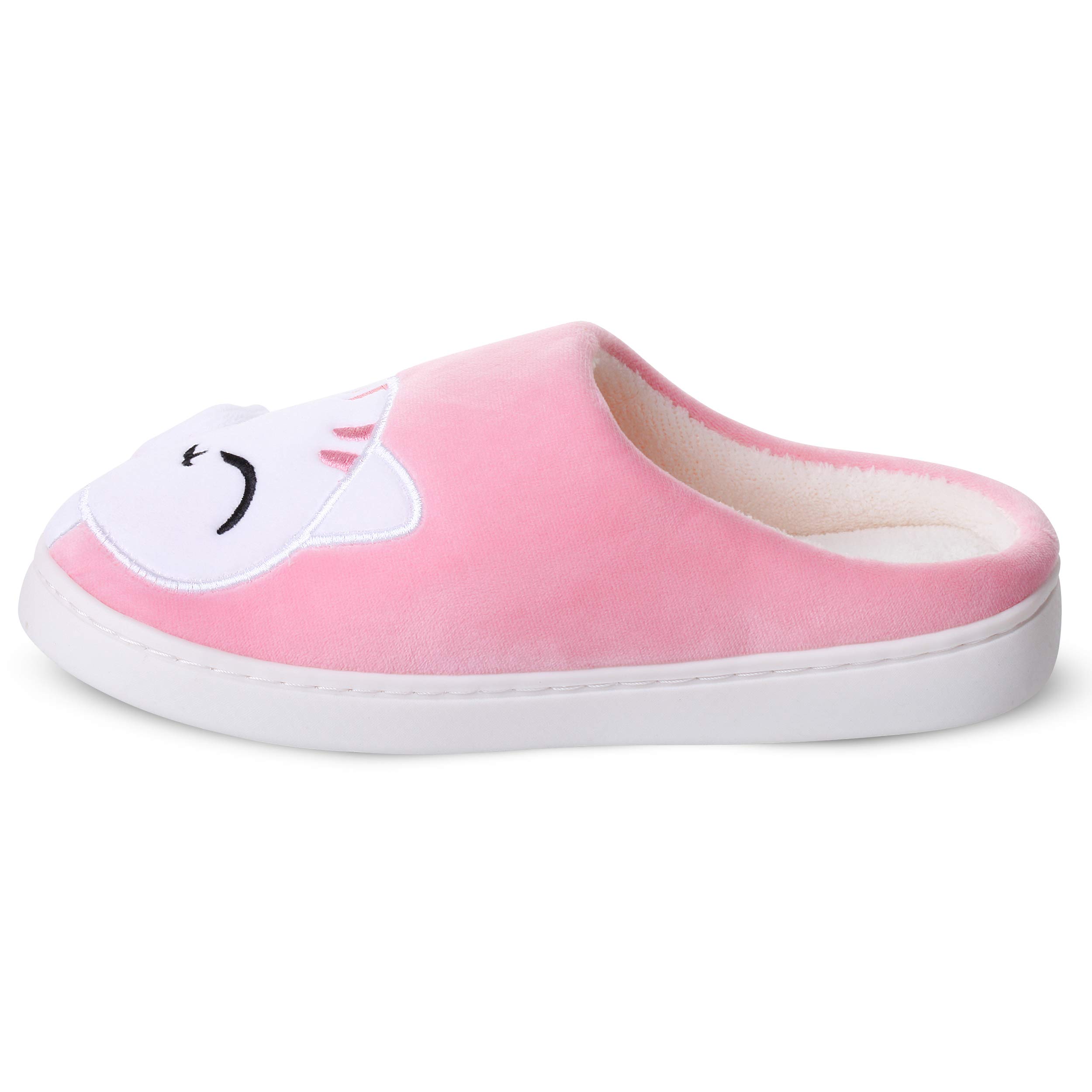 Katara Hausschuhe Katze Weiß Pink Flach Gr. 34/35