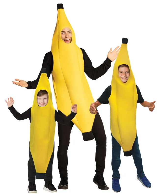 Rasta Imposta Banane Familienkostüm 3er Erwachsene Kinder