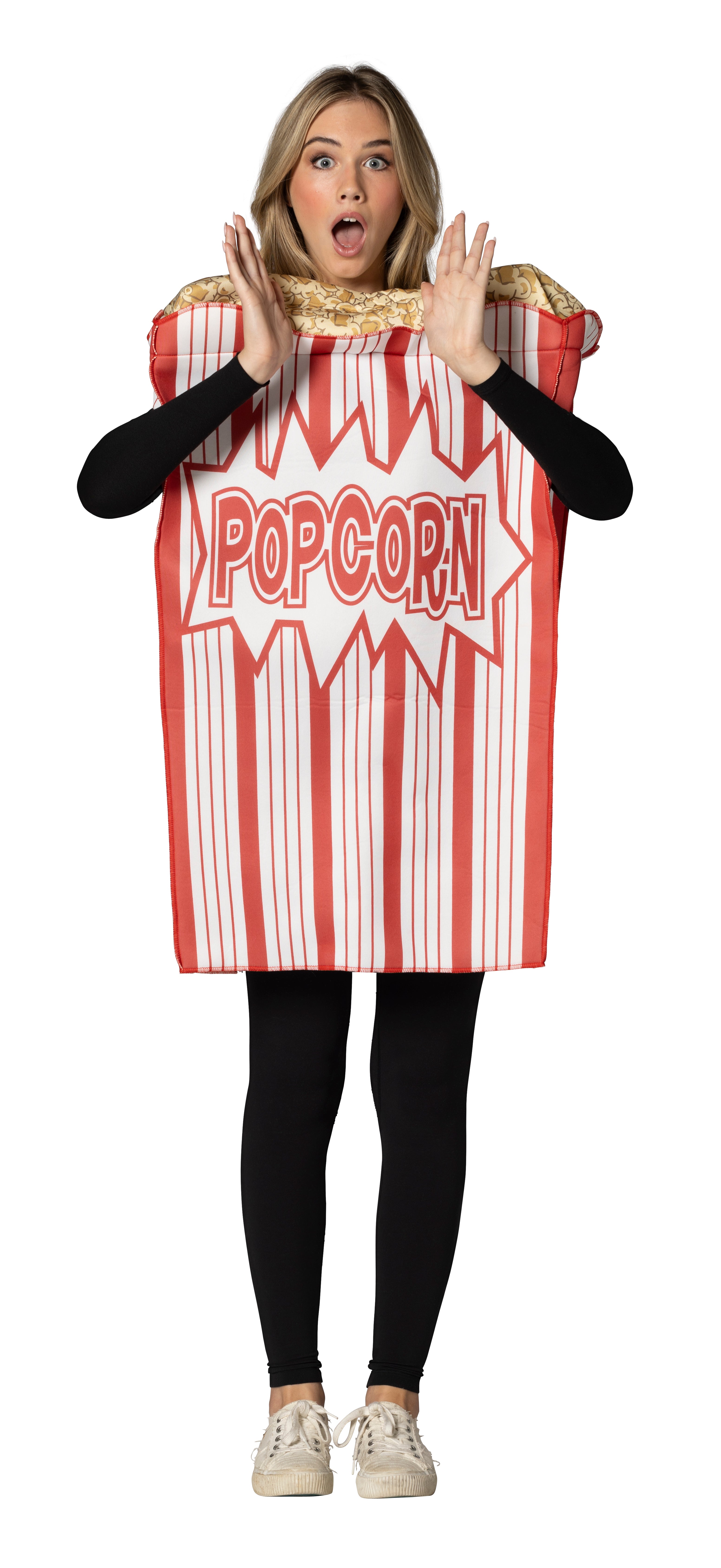 Rasta Imposta Popcorn Kostüm One Size rot-weiß