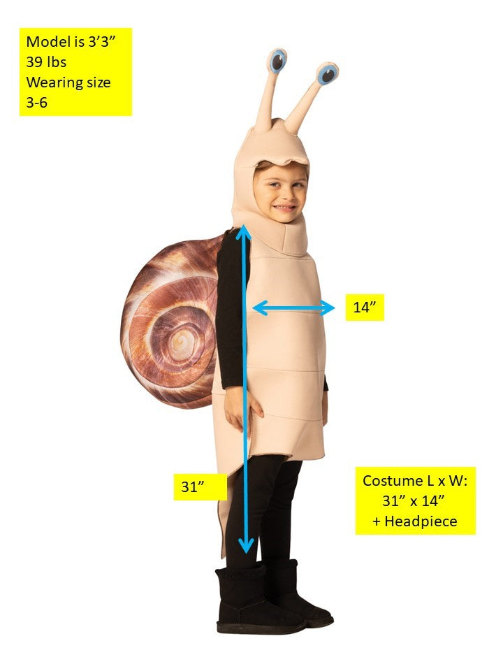 Rasta Imposta Schnecke Kinderkostüm 3-6 Polyester