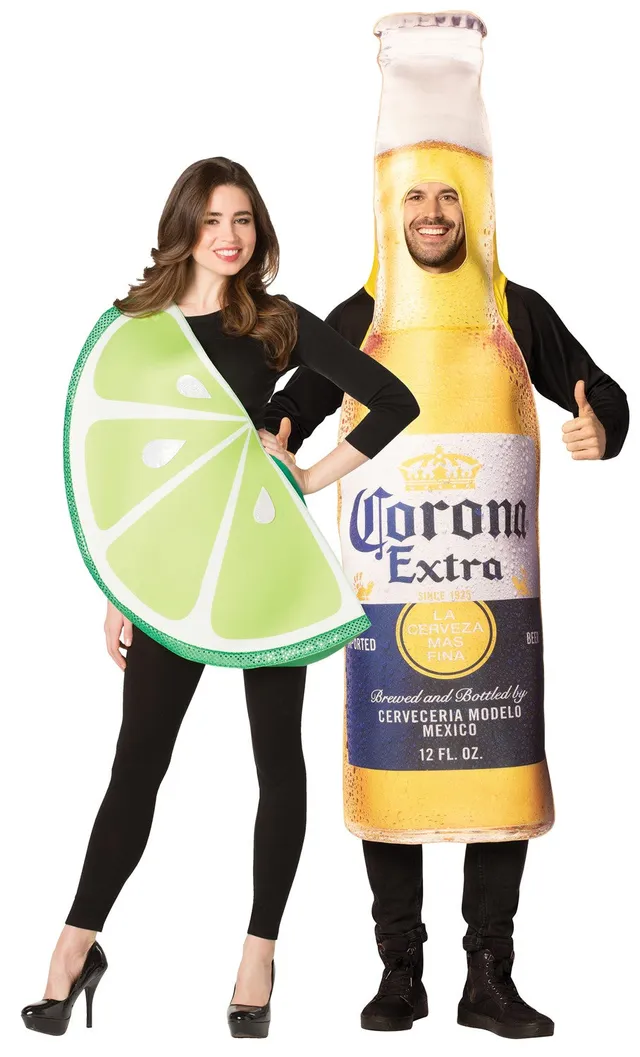 Rasta Imposta Corona Flasche & Limette Partnerkostüm One Size