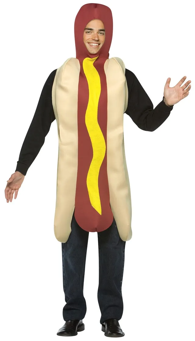 Rasta Imposta Hot Dog Erwachsenenkostüm One Size Senf