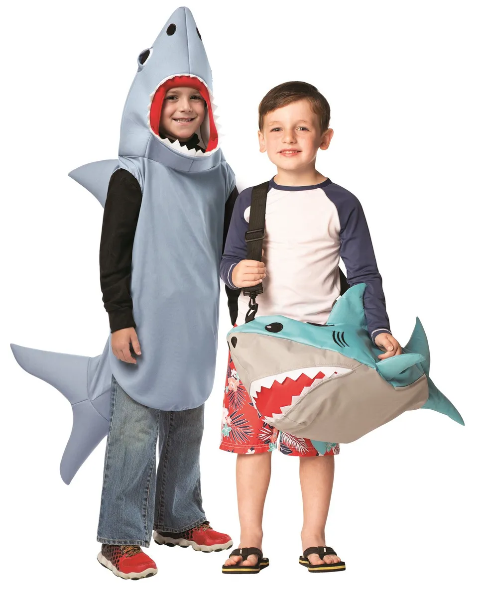 Rasta Imposta Sand Shark Kinder Kostüm Hai 4-6x mit Tasche