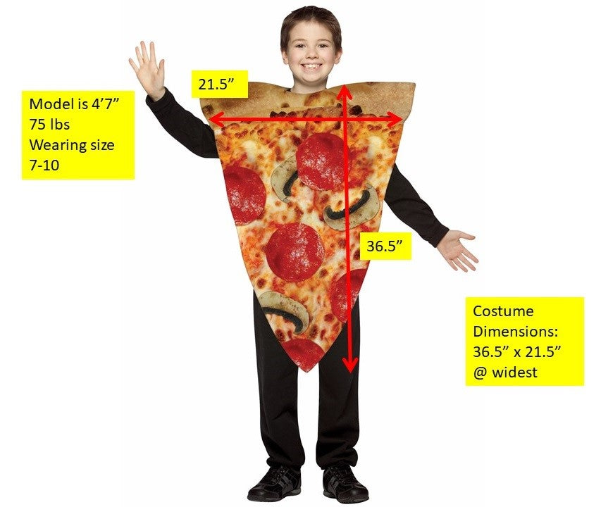 Rasta Imposta Pizza Slice Kinderkostüm 7-10 Essen