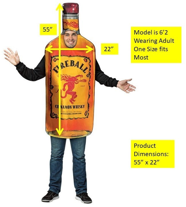 Rasta Imposta Fireball Flasche Kleid Paarkostüm Set