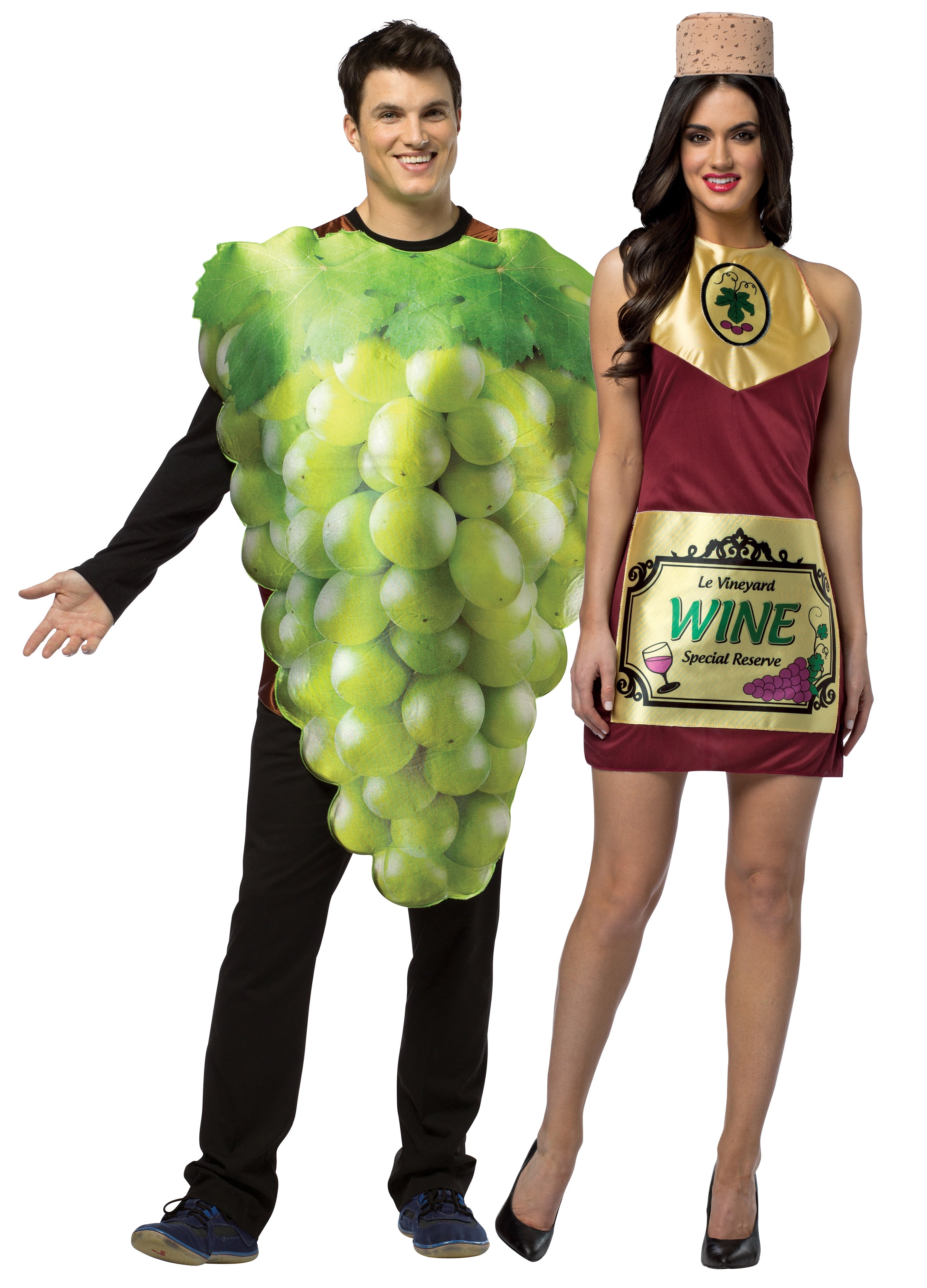Rasta Imposta Green Grapes Wine Paarkostüm Kleid Tunika