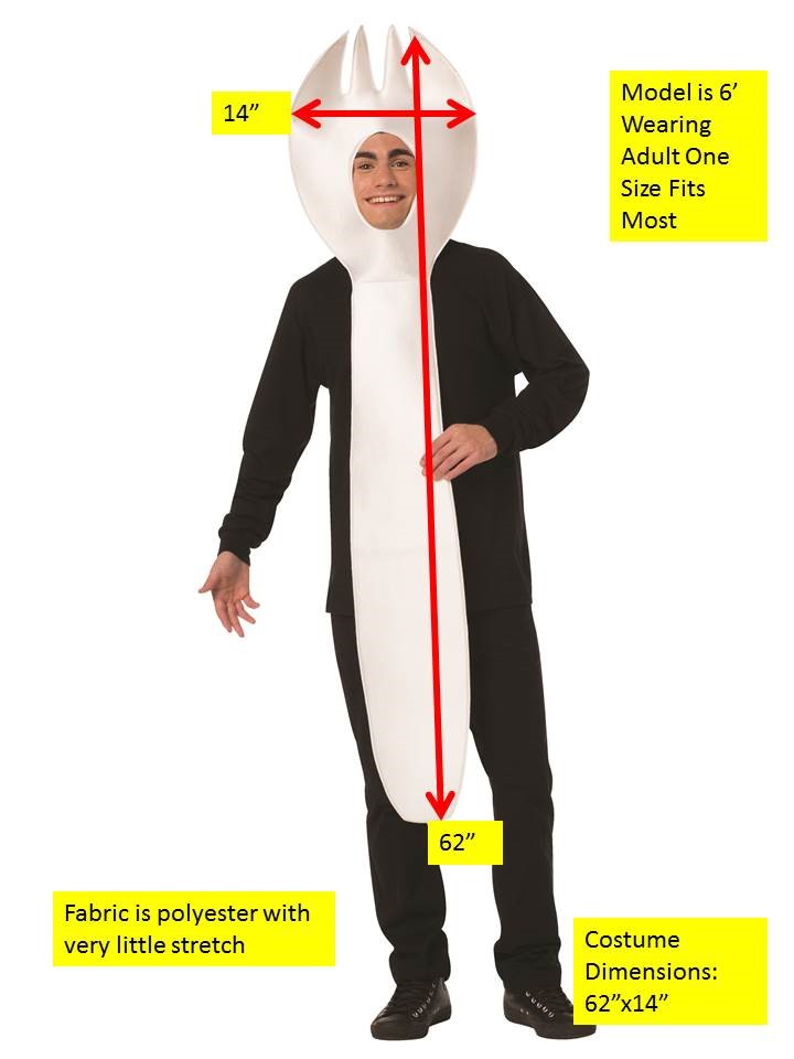 Rasta Imposta Spornk Kostüm Erwachsene One Size Besteck