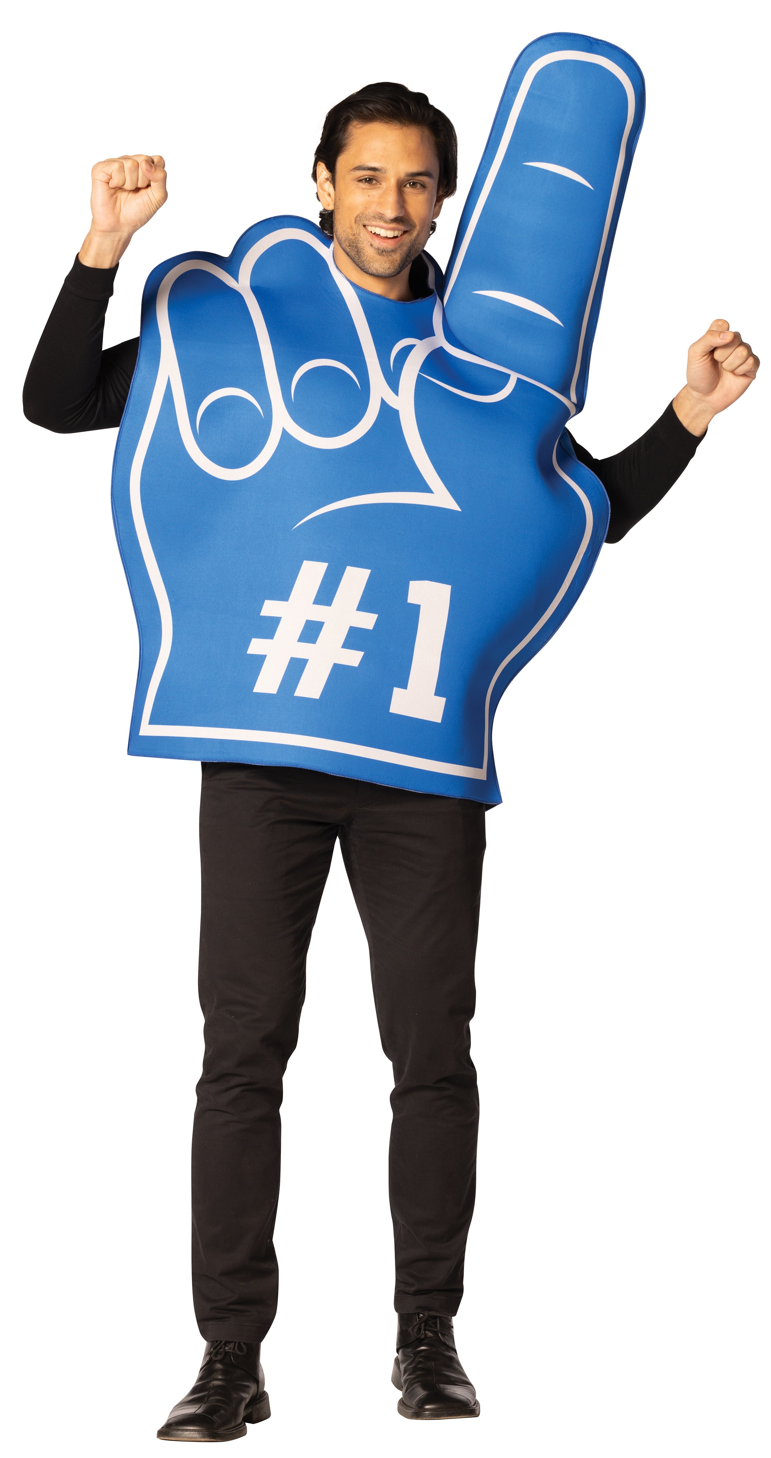 Rasta Imposta #1 Foam Finger Kostüm Blau Einheitsgröße