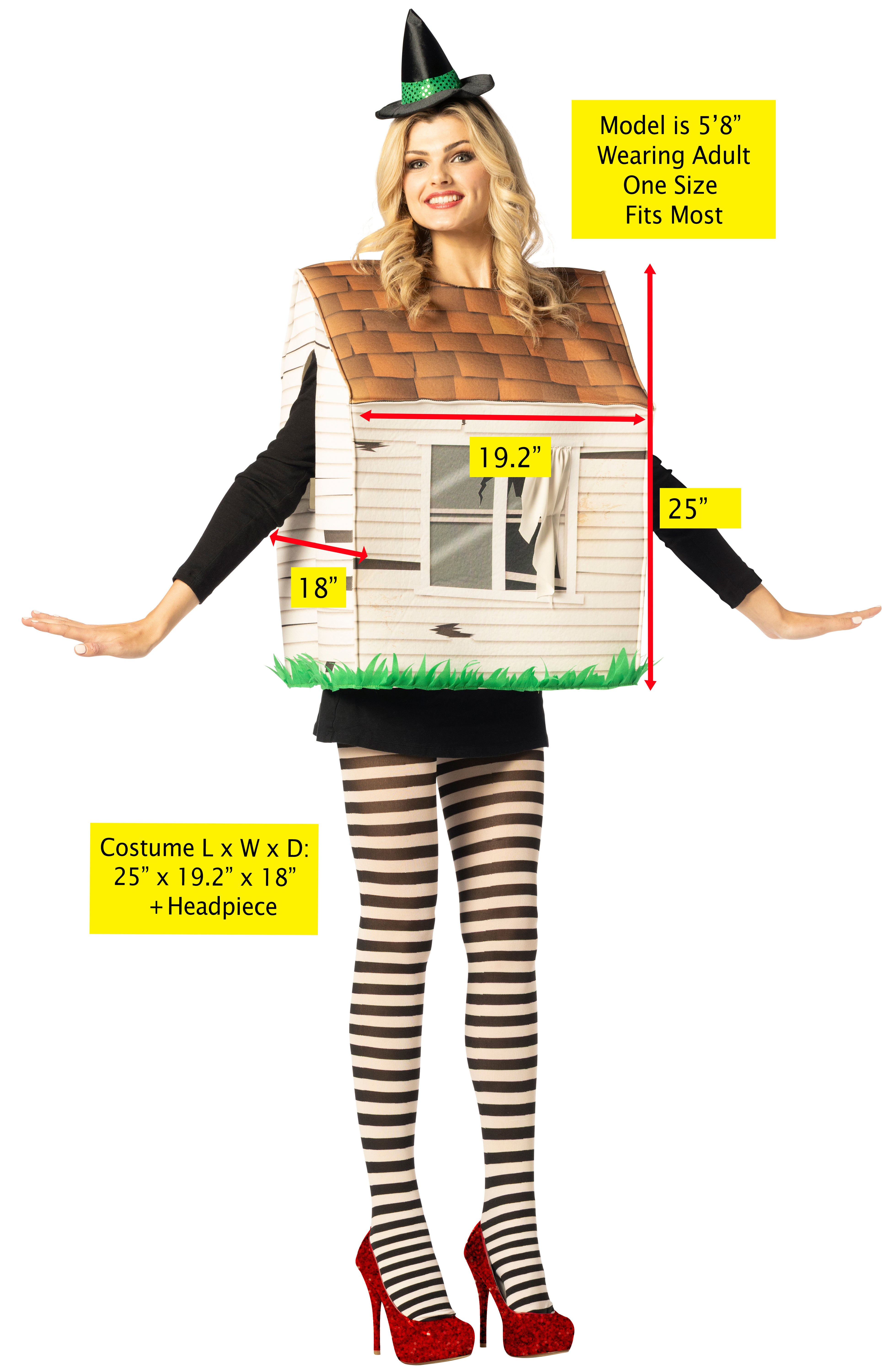 Rasta Imposta Tornado House Kostüm One Size mit Hut