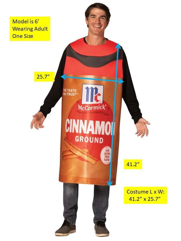 Rasta Imposta McCormick Cinnamon Gewürz Kostüm Einheitsgröße Tunika