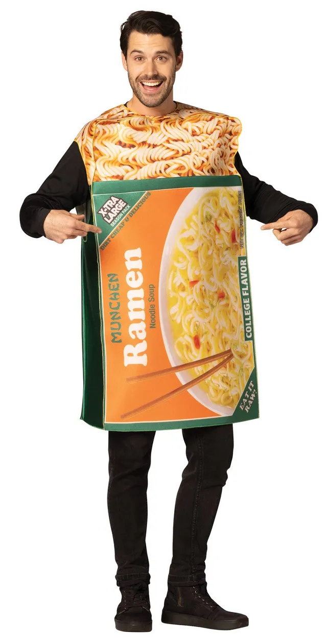 Rasta Imposta Ramen Noodles Kostüm One Size Food Tunika
