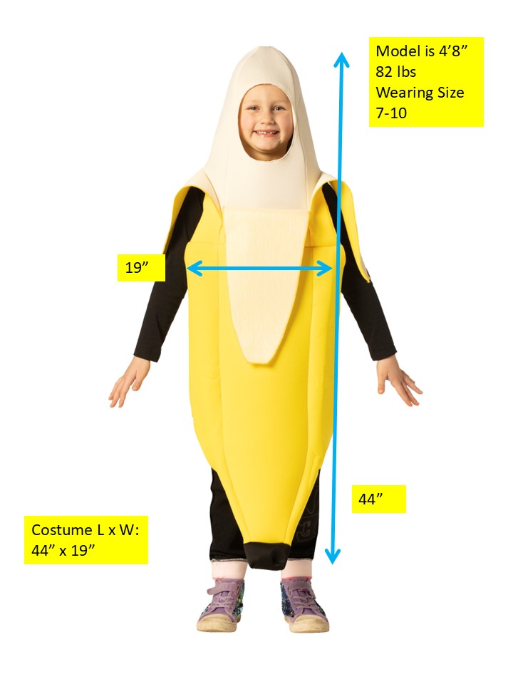 Rasta Imposta Peeled Banana Kinderkostüm 3-6 Banane