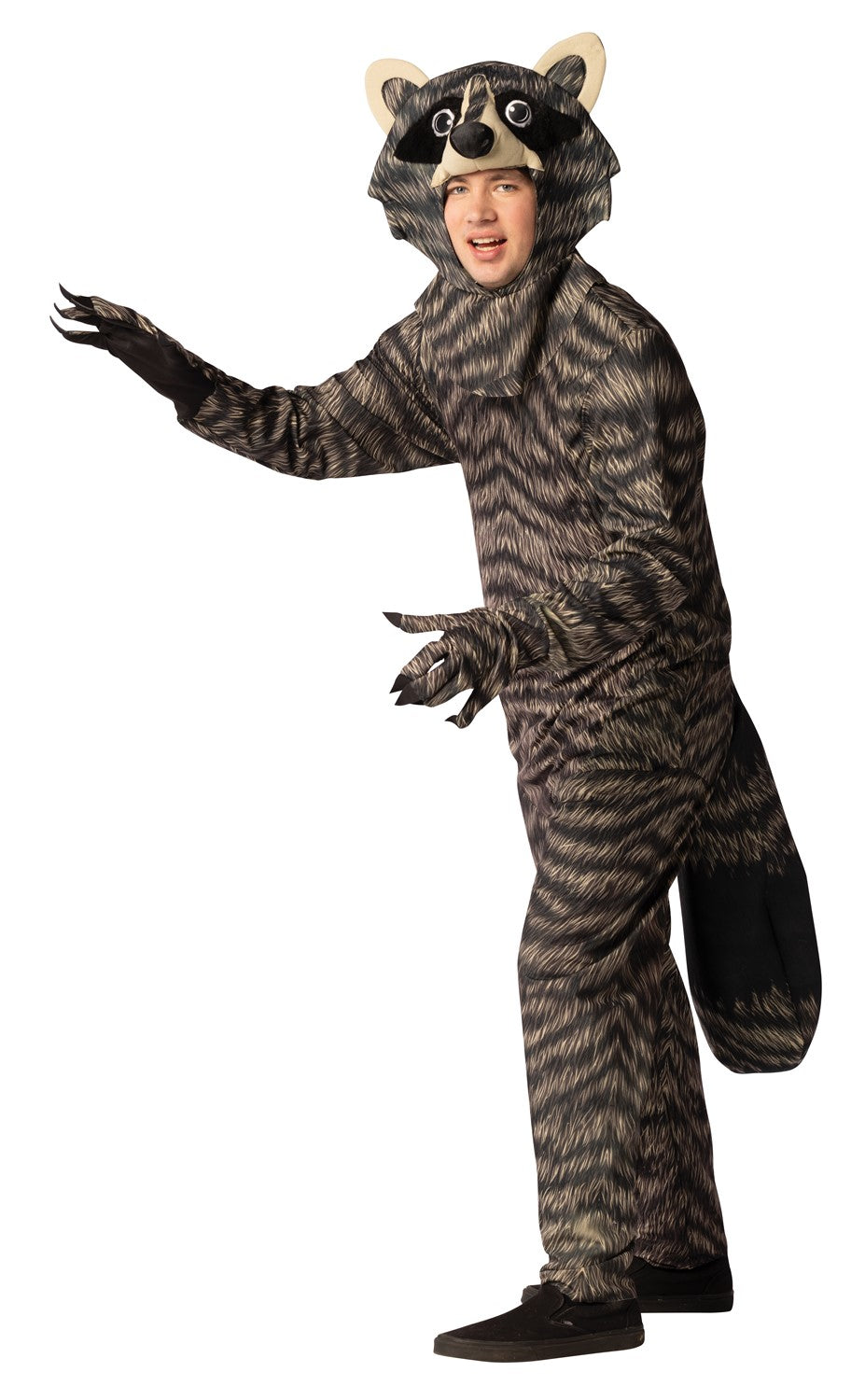 Rasta Imposta Racoon Waschbär Jumpsuit-Kostüm One Size