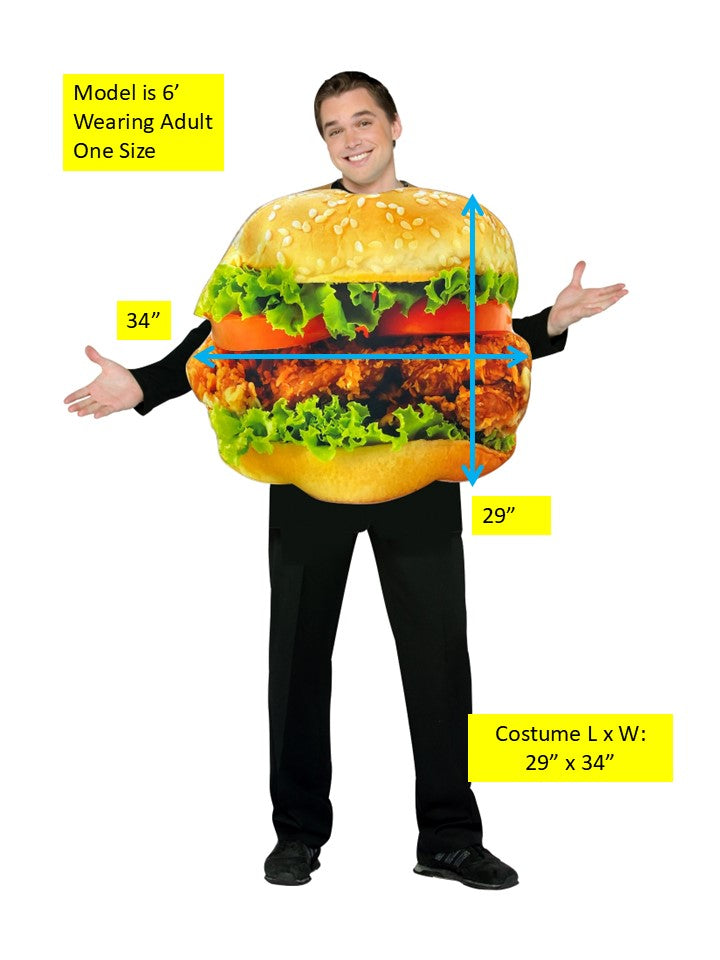 Rasta Imposta Chicken Sandwich Kostüm Einheitsgröße Tunika