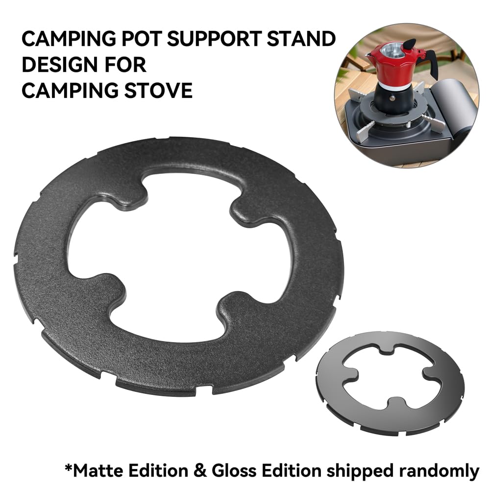 REDSUN Stove Topfständer Camping Schwarz Stahl 80g