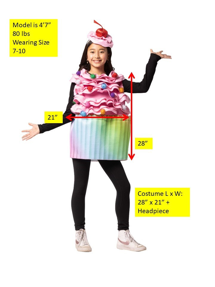 Rasta Imposta Ultimate Cupcake Kinderkostüm 7-10 Schaum