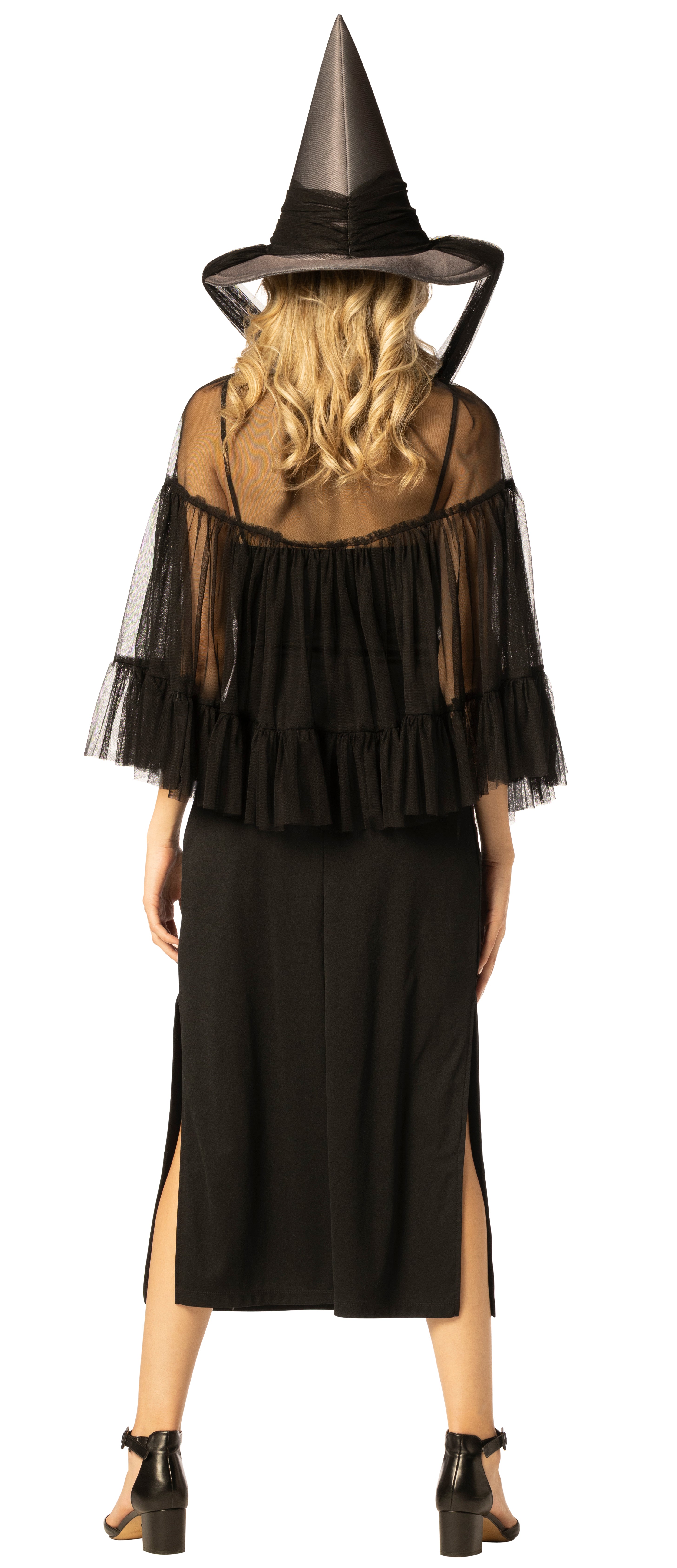Rasta Imposta Witch Hat & Cape Kostüm Schwarz One Size