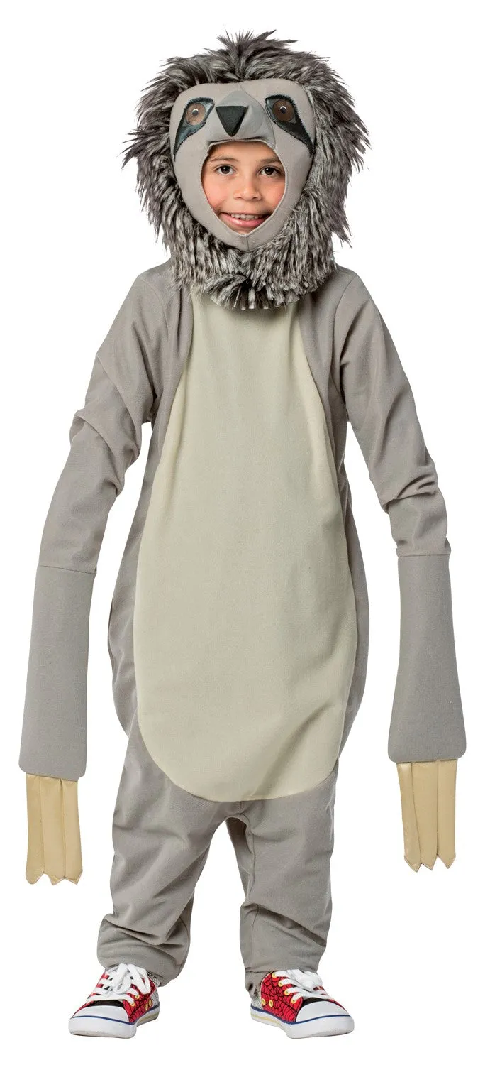 Rasta Imposta Faultier Kostüm Kinder 7-10 Jumpsuit Fell