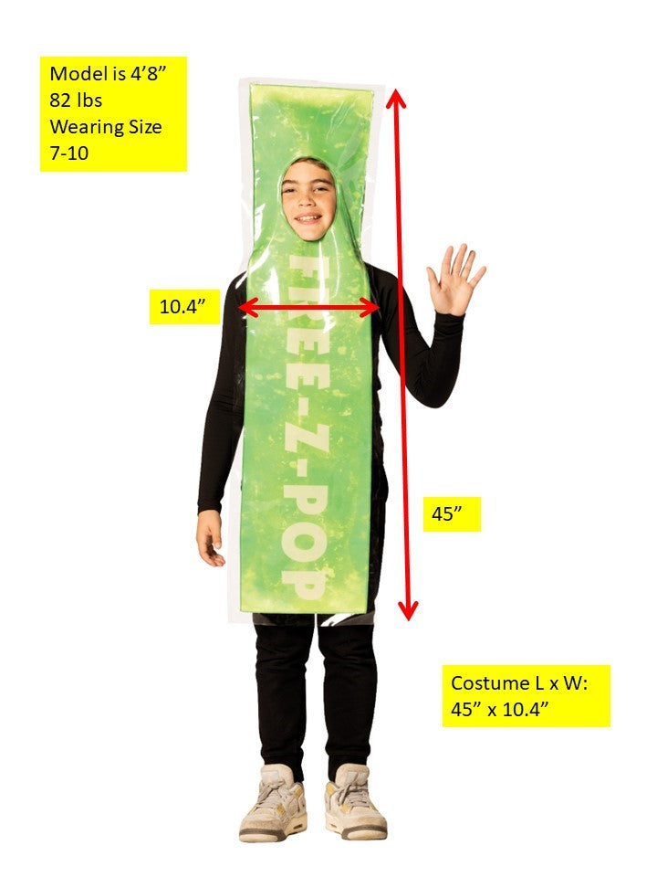 Rasta Imposta Free-Z-Pop Kinderkostüm Grün 7-10 Eis