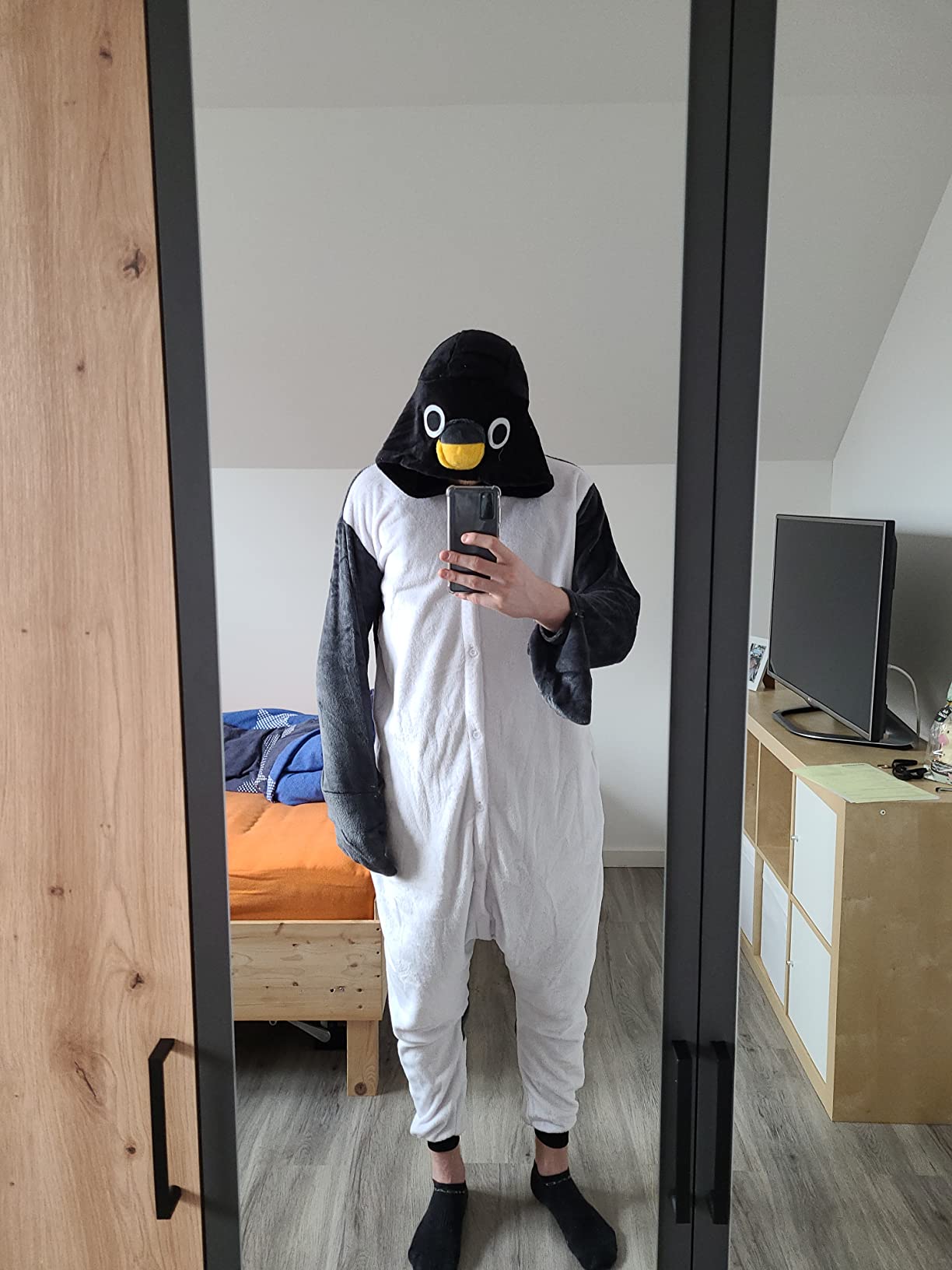 Katara Partyanzug Onesie Blauer Stich Plüsch Kostüm