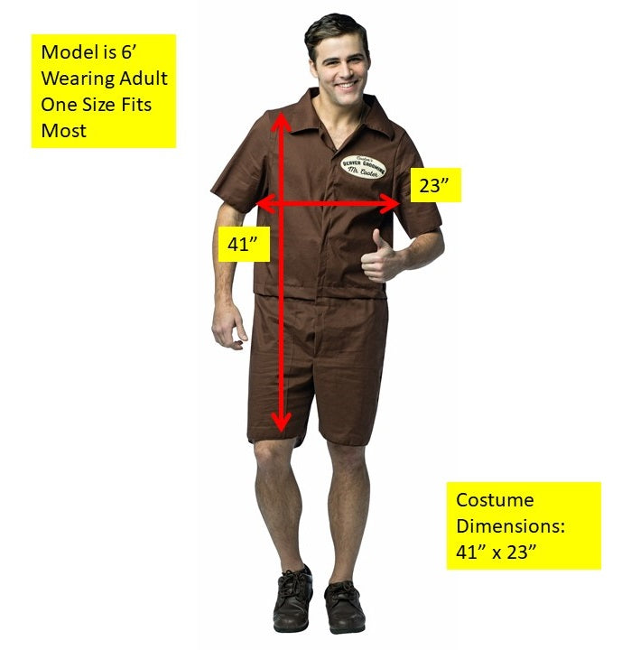 Rasta Imposta Mr.Cooter-Beaver Overall Kostüm One Size