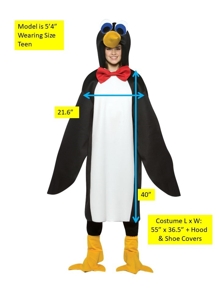 Rasta Imposta Penguin Teen Kostüm Einheitsgröße Polyester