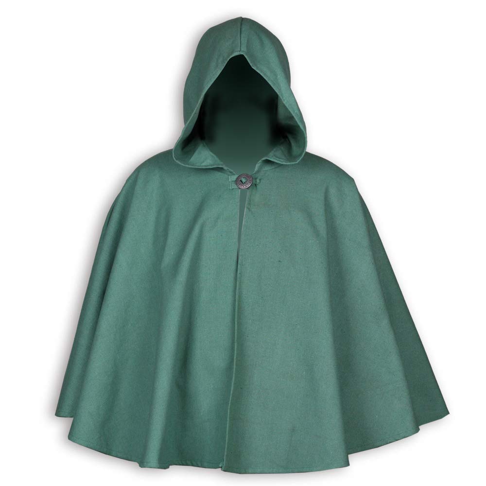 Mytholon Kim Kurzcape Canvas braun Kapuze Einheitsgröße