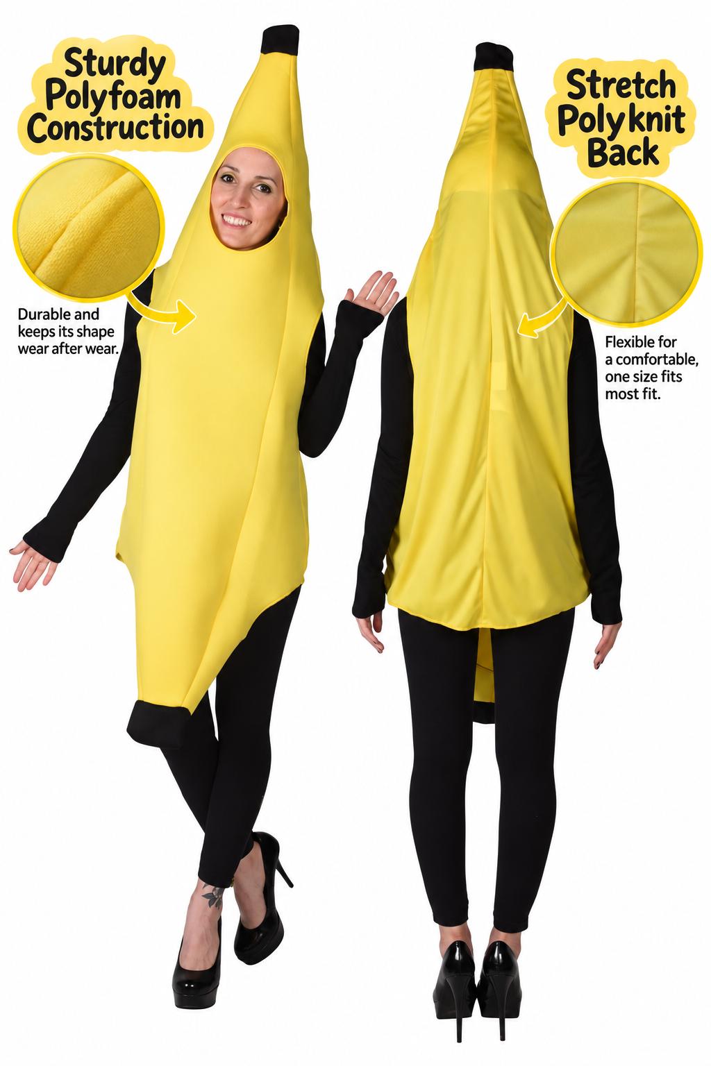 Rasta Imposta Ultimate Banana Bananenkostüm XXS Petite
