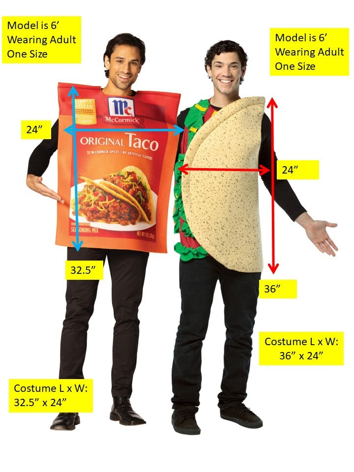 Rasta Imposta Taco McCormick Paarkostüm One Size