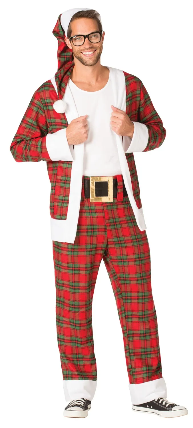 Rasta Imposta Hipster Mr. Claus Santa Kostüm Einheitsgröße