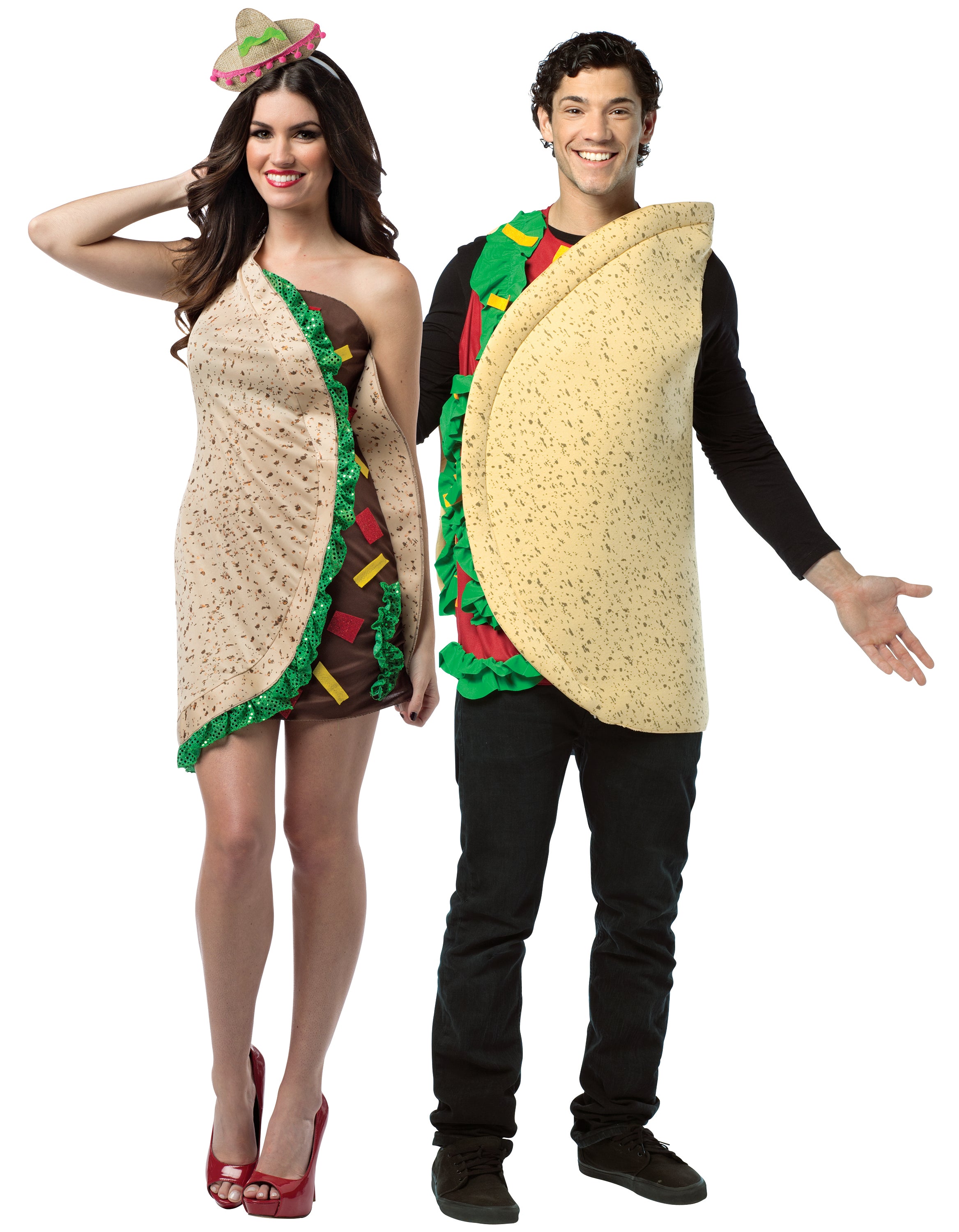 Rasta Imposta Taco Kostüm Kleid + Tunika Einheitsgröße Food