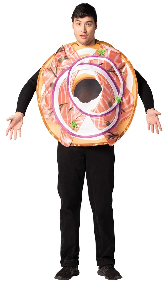 Rasta Imposta Bagel & Lox Kostüm Essen Einheitsgröße Tunika
