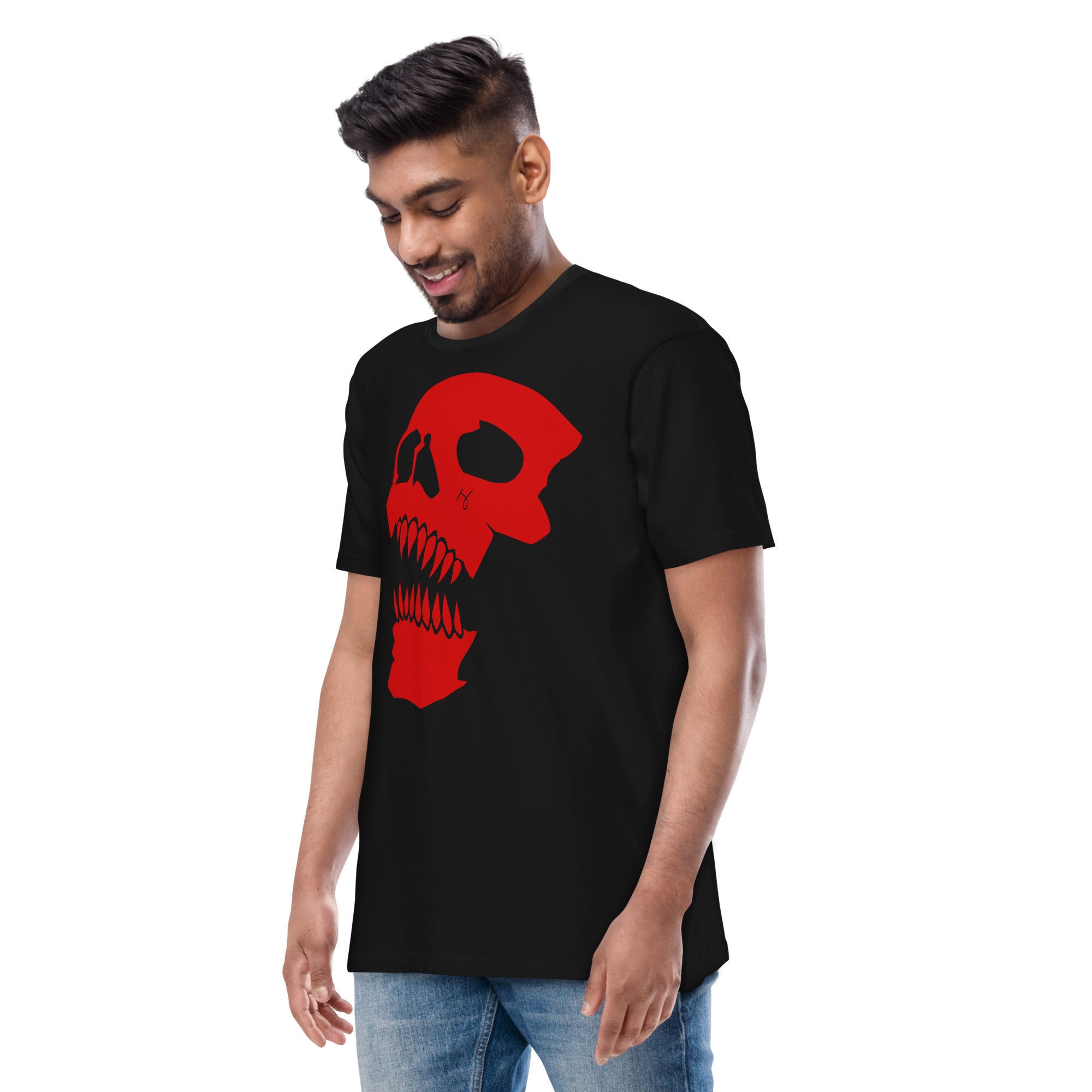 Black Snake Nel T-Shirt Skull Grafik schwarz Heavyweight