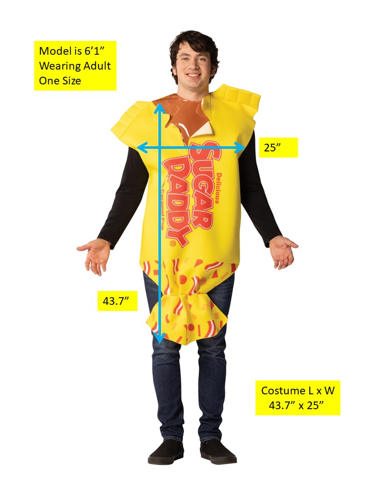 Rasta Imposta Sugar Daddy Kostüm One Size Lolli Polyester