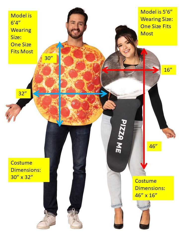 Rasta Imposta Pizza & Pizzaschneider Paarkostüm Einheitsgröße