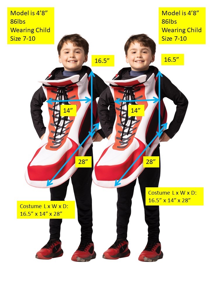 Rasta Imposta Hightop Sneaker Kinderkostüm 7-10 2er Set