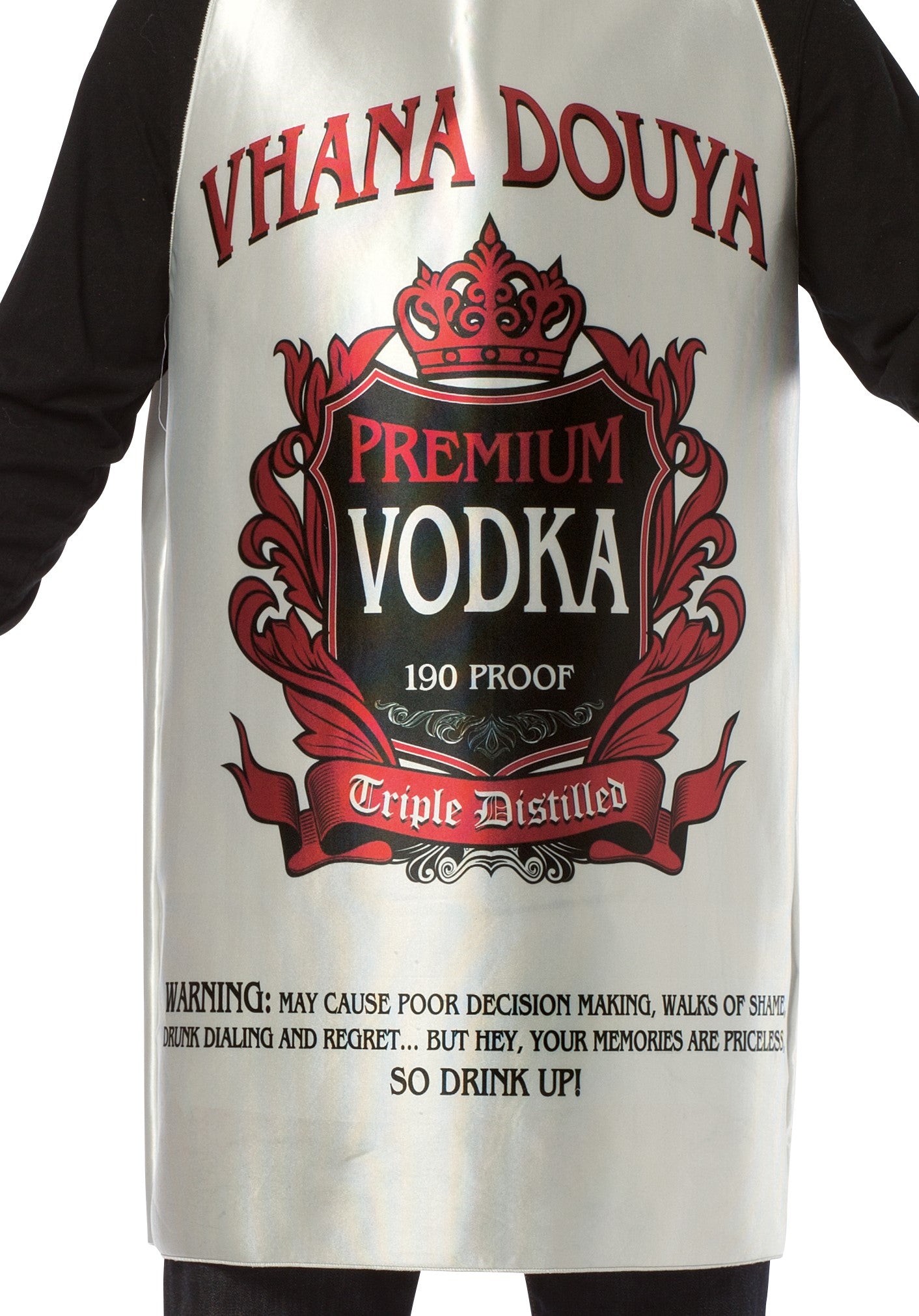 Rasta Imposta Vodka Bottle Kostüm One Size Wodkaflasche