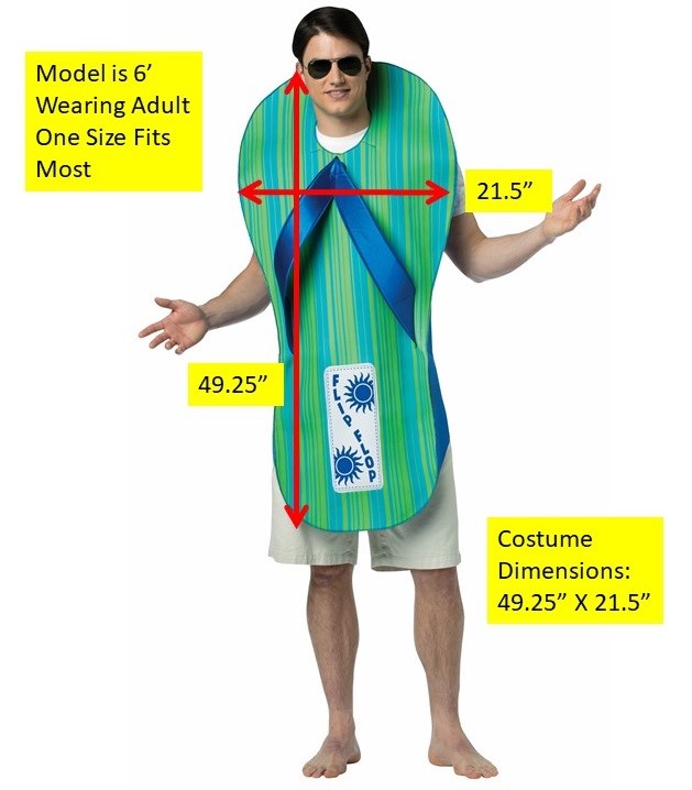 Rasta Imposta Flip Flops Partnerkostüm Einheitsgröße Strand