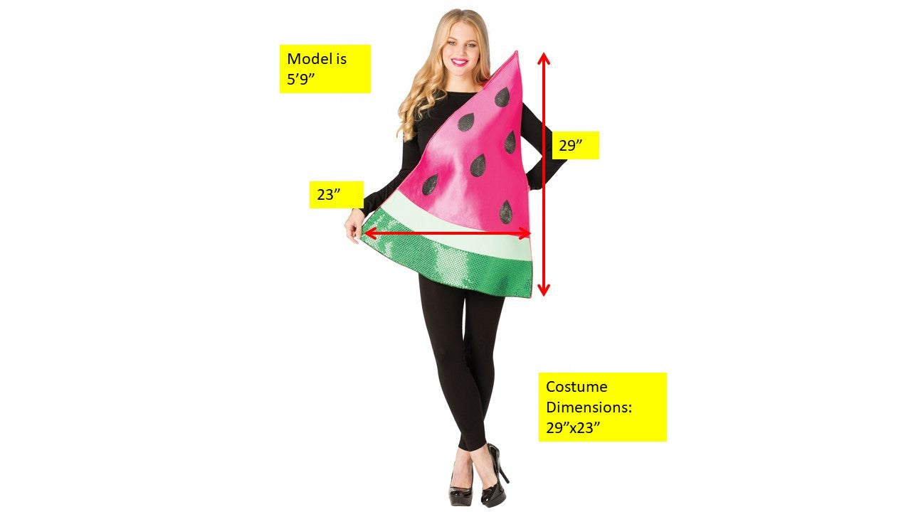 Rasta Imposta Watermelon Slice Kostüm One Size Frucht