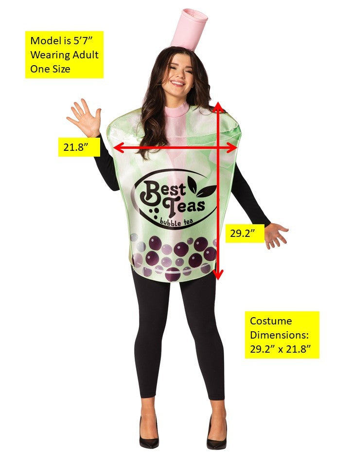 Rasta Imposta Matcha Bubble Tea Kostüm Einheitsgröße