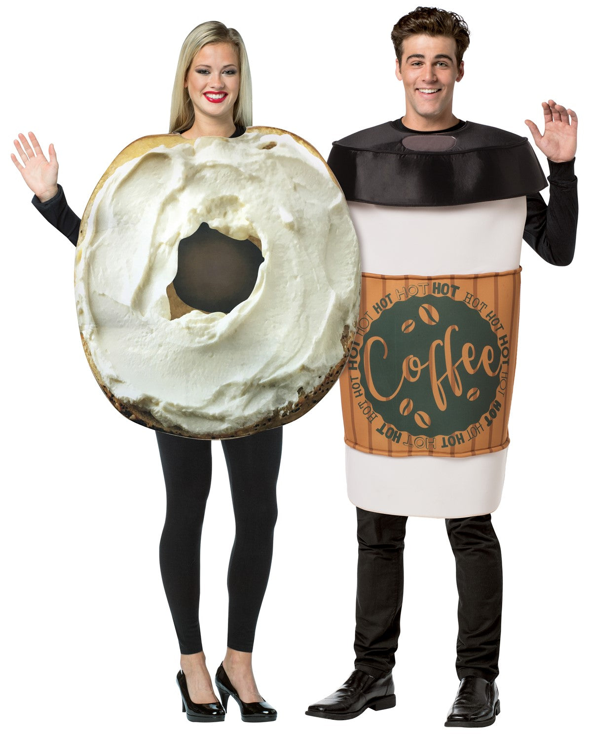 Rasta Imposta Bagel Kaffee Partnerkostüm 2er Tunika