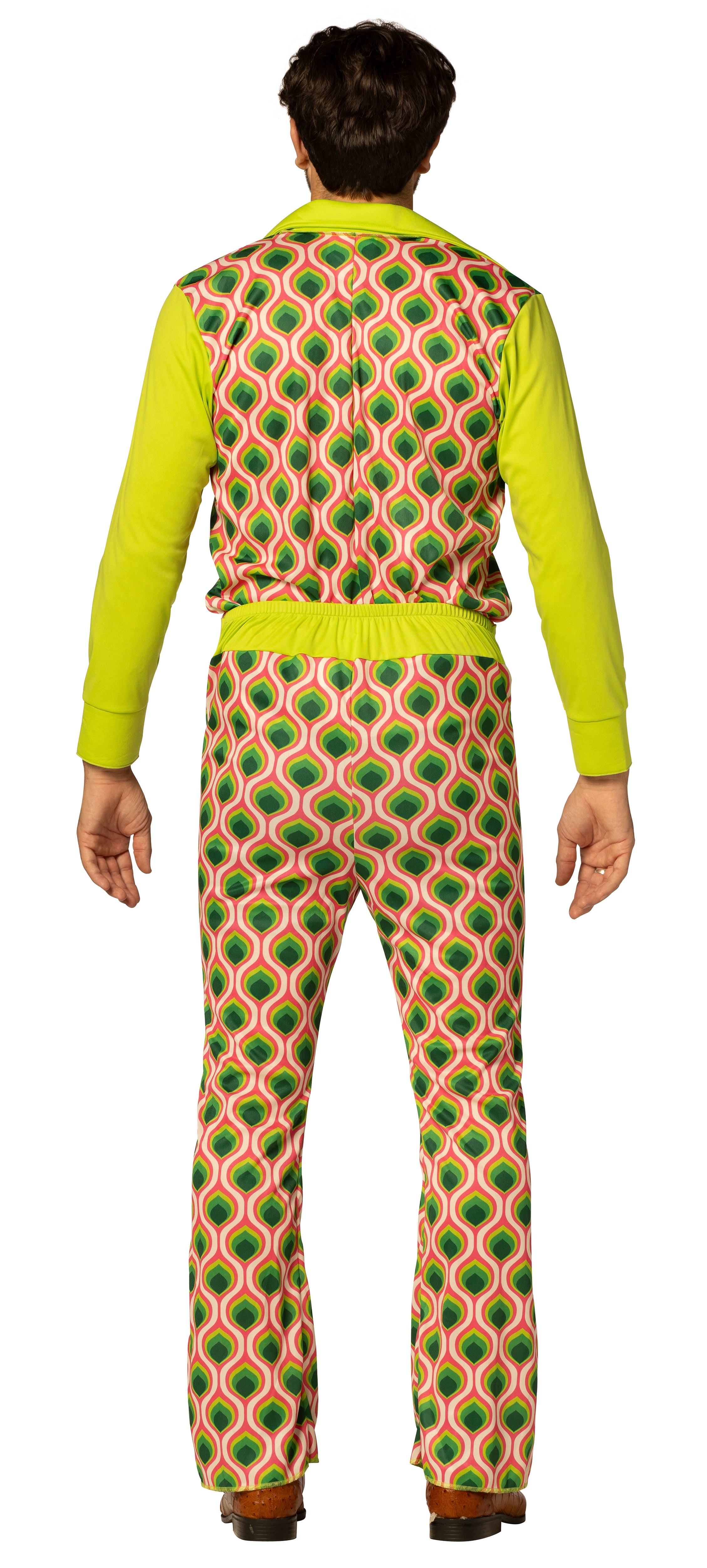 Rasta Imposta Swaggertown 70er Jumpsuit grün pink Gr. M